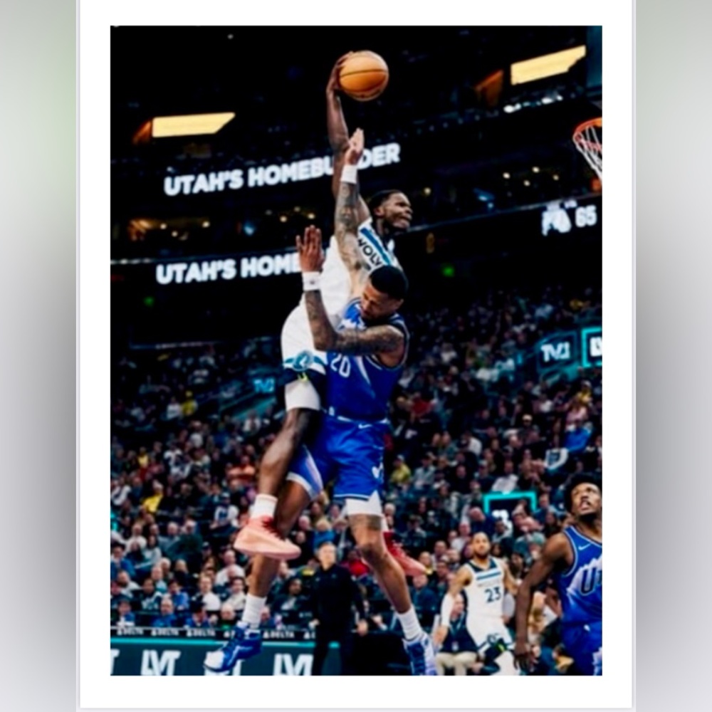 NEW! ANTHONY EDWARDS MINNESOTA TIMBERWOLVES ULTRA PREMIUM GLOSSY 8.5x11 POSTER!